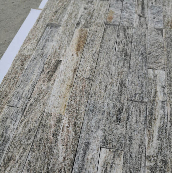 Cheap white wood quartzite stacked stone cladding price Top Source Stone