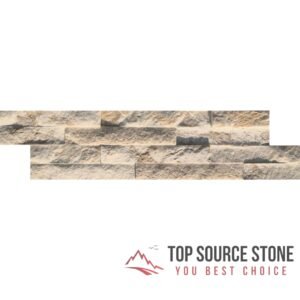 White line sandstone split face mosaic tile 10X36
