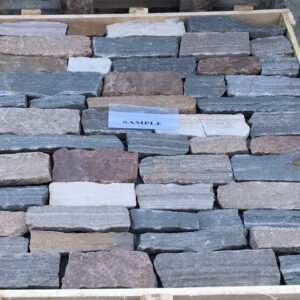 Mix color loose stack stone wall cladding