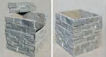 Installation of double end corner panels for stacked stone