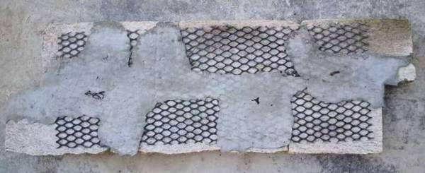 Efficient mesh adhesive backing system for stacking stones