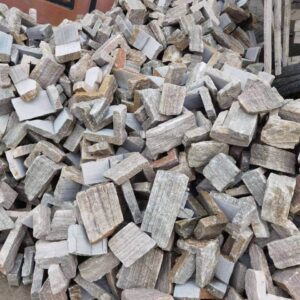 Beautiful stacked stone panel showcasing modern architectural style