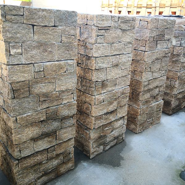 High-quality Stacked Stone Pillar Kits for landscaping and architectural features