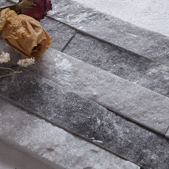 Alaska Gray Quartzite Stacked Stone Veneer for exterior and interior use